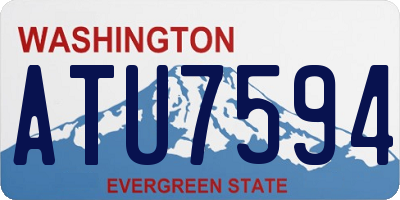 WA license plate ATU7594