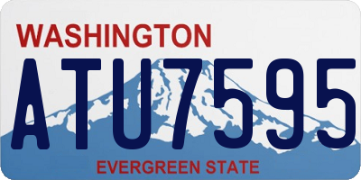 WA license plate ATU7595