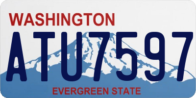 WA license plate ATU7597