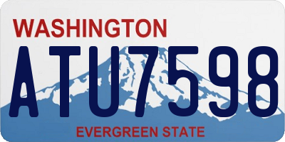 WA license plate ATU7598
