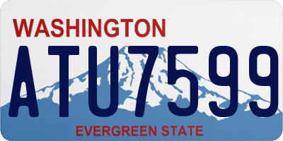 WA license plate ATU7599