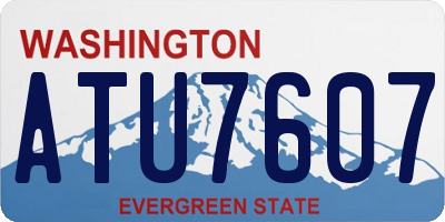 WA license plate ATU7607