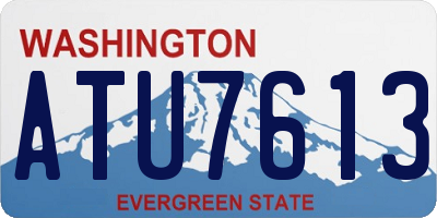 WA license plate ATU7613