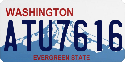 WA license plate ATU7616