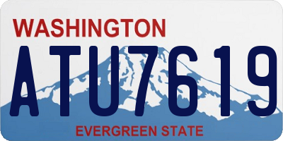 WA license plate ATU7619