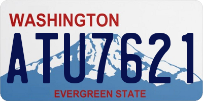 WA license plate ATU7621
