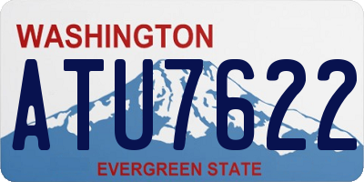 WA license plate ATU7622