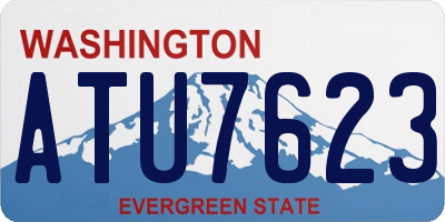 WA license plate ATU7623