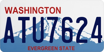 WA license plate ATU7624