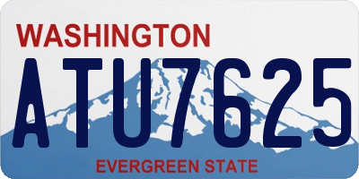 WA license plate ATU7625