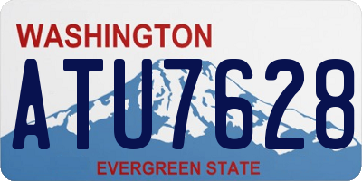 WA license plate ATU7628