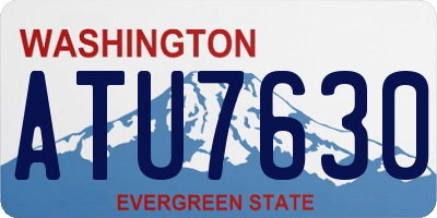 WA license plate ATU7630