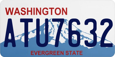 WA license plate ATU7632
