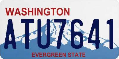 WA license plate ATU7641