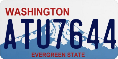 WA license plate ATU7644