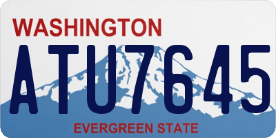 WA license plate ATU7645