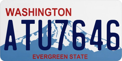 WA license plate ATU7646