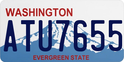 WA license plate ATU7655