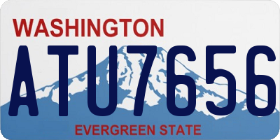 WA license plate ATU7656