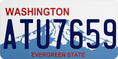 WA license plate ATU7659