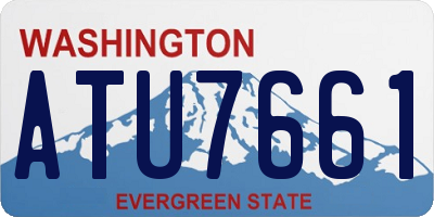 WA license plate ATU7661