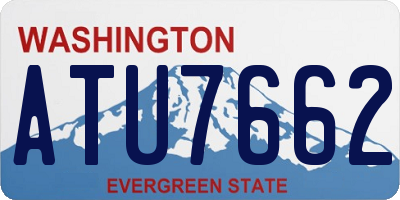 WA license plate ATU7662