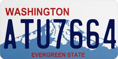 WA license plate ATU7664