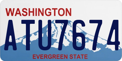 WA license plate ATU7674