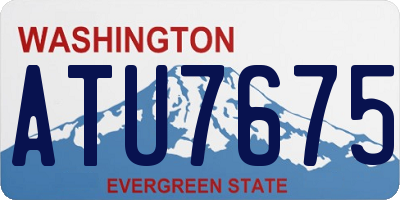 WA license plate ATU7675