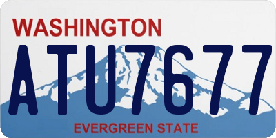 WA license plate ATU7677