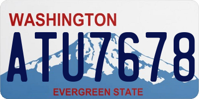 WA license plate ATU7678