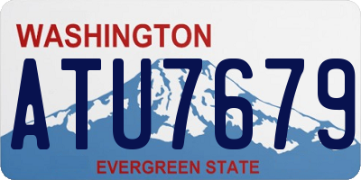 WA license plate ATU7679