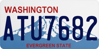 WA license plate ATU7682