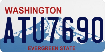 WA license plate ATU7690