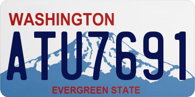 WA license plate ATU7691