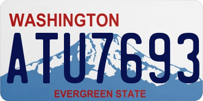 WA license plate ATU7693