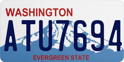 WA license plate ATU7694