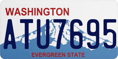 WA license plate ATU7695