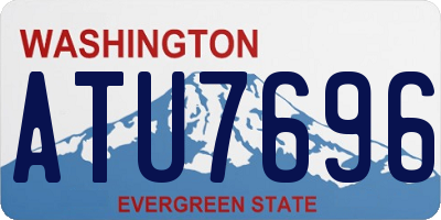 WA license plate ATU7696
