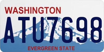 WA license plate ATU7698