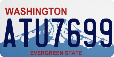WA license plate ATU7699