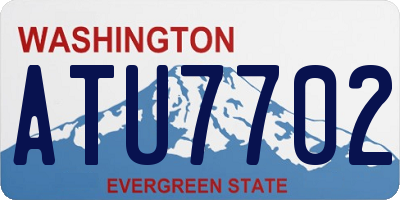 WA license plate ATU7702