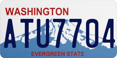 WA license plate ATU7704
