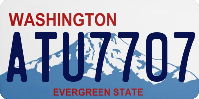 WA license plate ATU7707