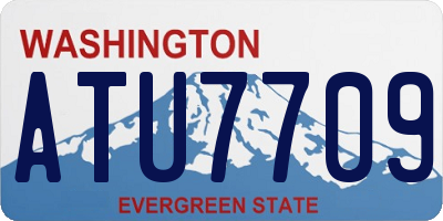 WA license plate ATU7709