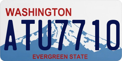 WA license plate ATU7710