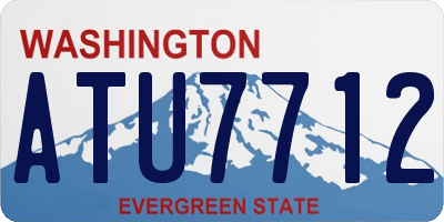 WA license plate ATU7712