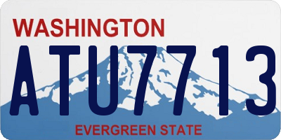 WA license plate ATU7713