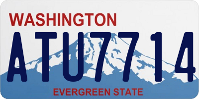 WA license plate ATU7714