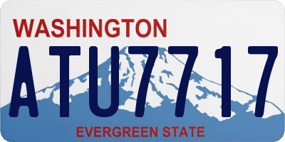 WA license plate ATU7717